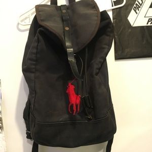 Black Polo Ralph Lauren Backpack
